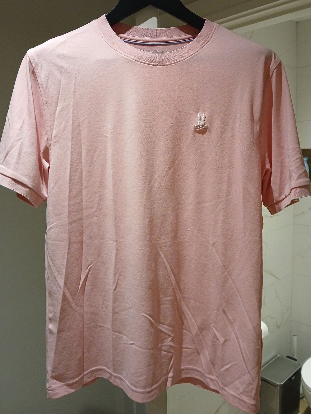 Psycho Bunny Short Sleeve Crew in Pale Pink